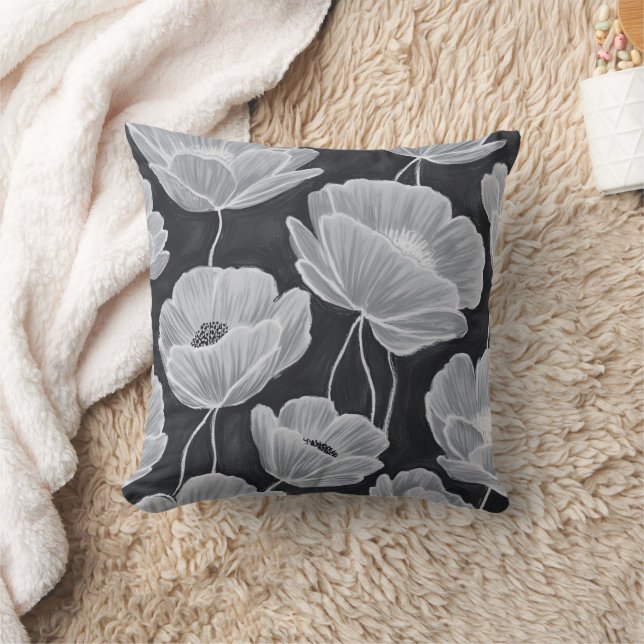 Almofada Elegant and Whimsical Poppies (Cobertor)
