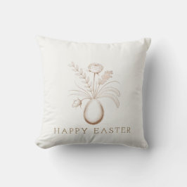 Almofada Elegant Botanical Easter Decorative Throw Pillow