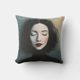 Almofada Elegant Faceless Lady Modern Portrait