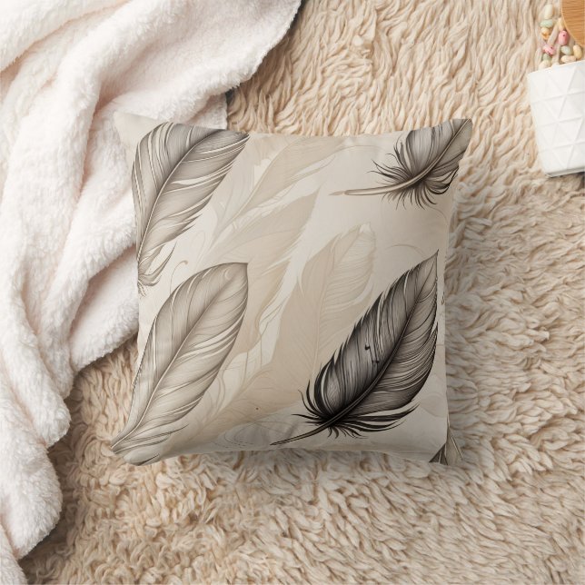 Almofada Elegant Feathers Pillow (Cobertor)
