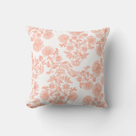 Almofada Elegant Floral Pattern Throw Pillow – Modern