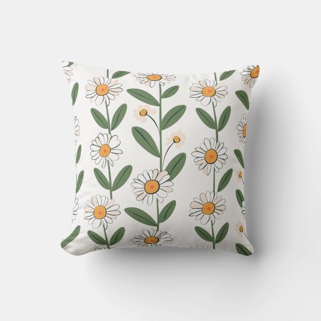 Almofada Elegant Floral Print Decorative Pillow (Frente)