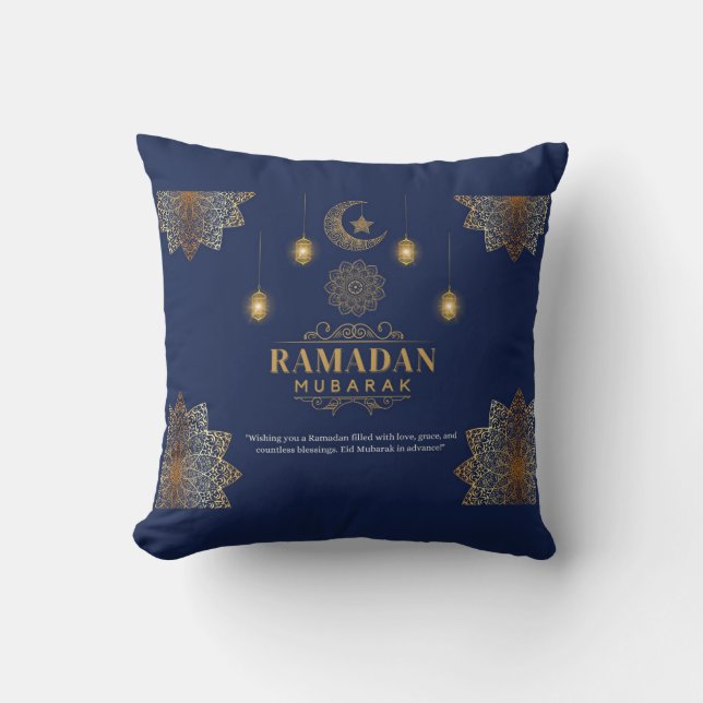 Almofada Elegant Lantern Glow Ramadan Greeting  (Frente)