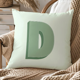 Almofada Elegant Letter D Monogram Personalized Initial