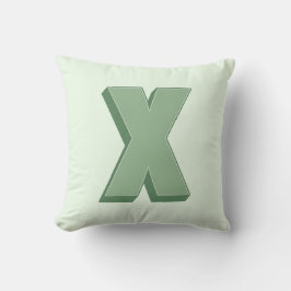 Almofada Elegant Letter X Monogram Personalized Initial
