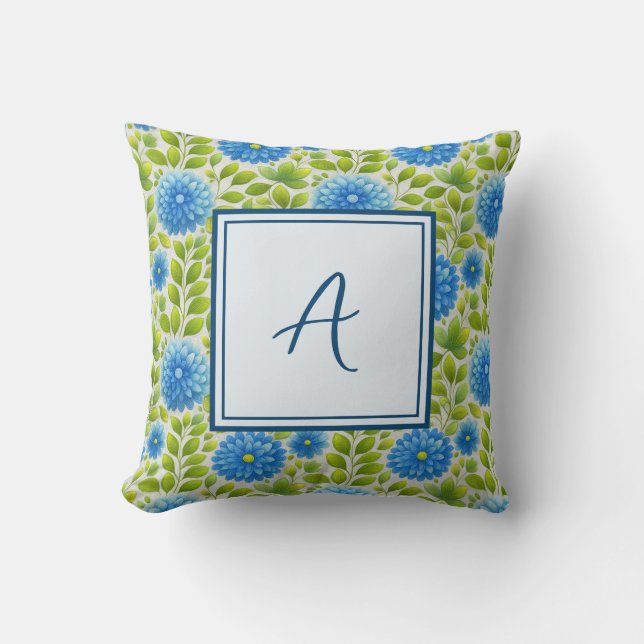 Almofada Elegant Personalized Stylish Romantic Floral Chic (Frente)