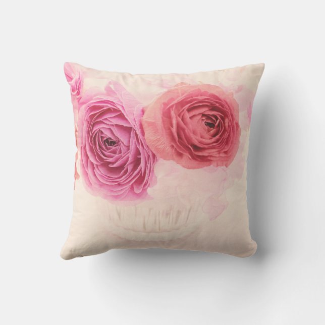 Almofada Elegant pink bouquets (Verso)