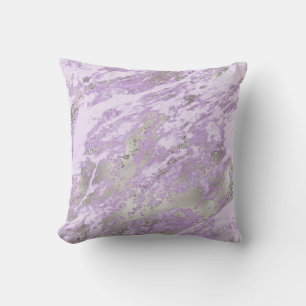 Almofada Elegant Purple Grey Abstract Chic Pattern