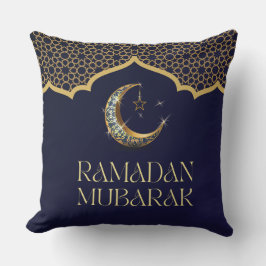 Almofada Elegant Ramadan Mubarak Throw Pillow