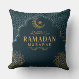 Almofada Elegant Ramadan Mubarak Throw Pillow