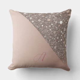 Almofada Elegant Rose Gold Monogram