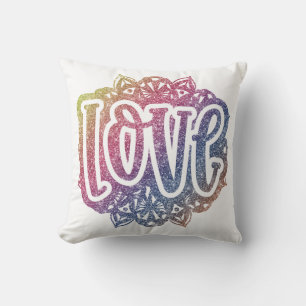 Almofada Elegante Amor Citado Glitter Sparkle Romance
