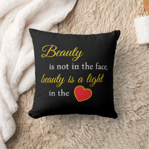 Almofada Elegante Beauty Slogan Travesseiro - Estilo domést
