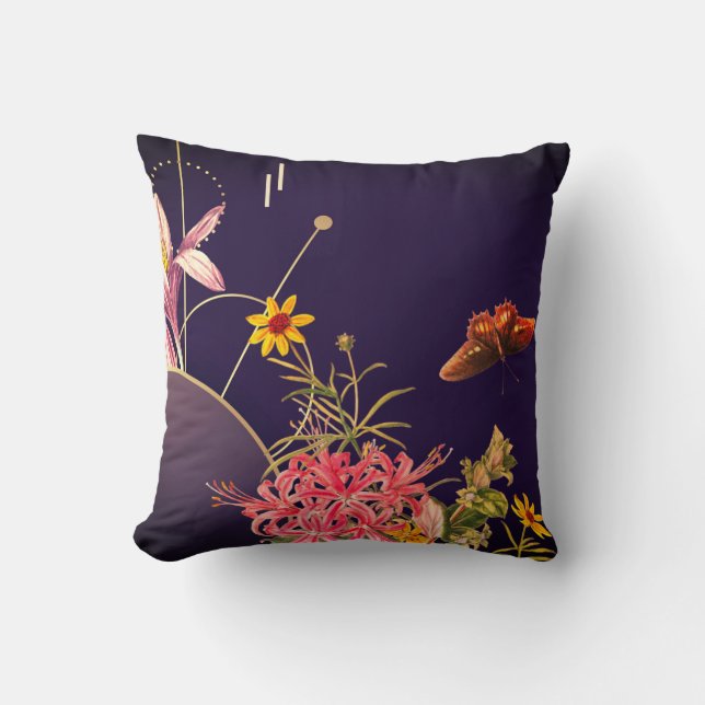 Almofada Elegante Botânica Artística (Frente)