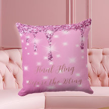 Elegante Brilho Rosa Quente Drip Despedida de Solt