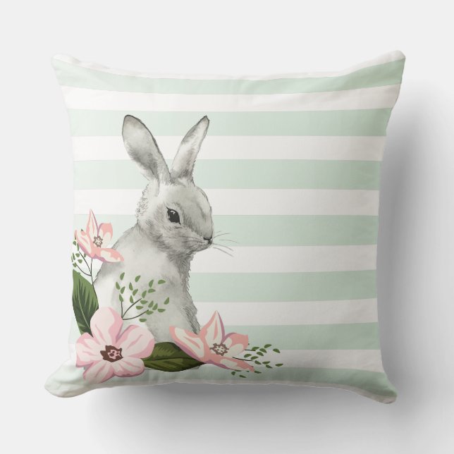 Almofada Elegante Bunny striped design (Frente)