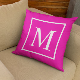 Almofada Elegante Classy Fuchsia Personaliza monograma
