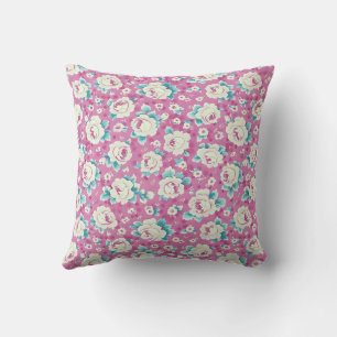 Almofada Elegante Colorido Estiloso Romântico Floral Chic