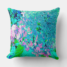 Almofada Elegante Cor-de-rosa e azul