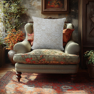 Almofada Elegante Floral Embossed Impressão - Faux Embroide