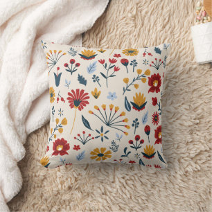 Almofada Elegante Floral Scandinávia Impressão