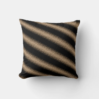 Almofada Elegante Glitter Ombre Preto e Dourado