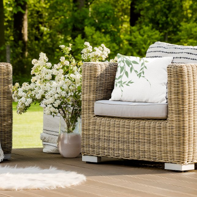 Almofada Elegante Greenery (Criador carregado)