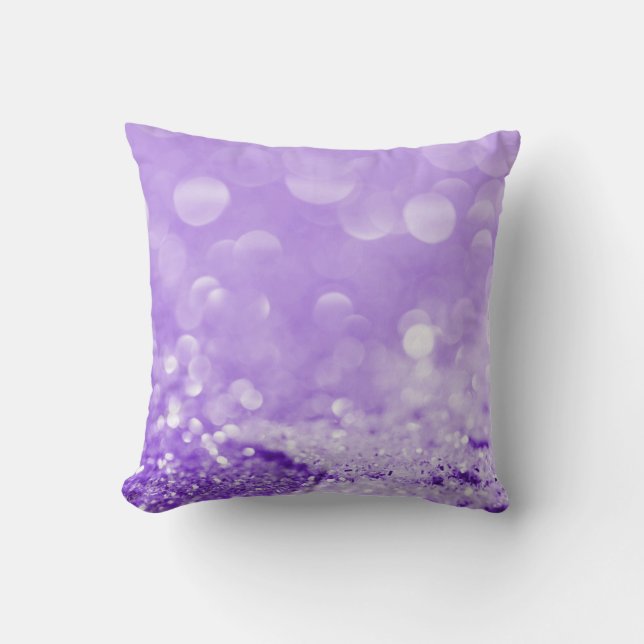 ALMOFADA ELEGANTE LILAC PURPLE SPARKLE CUSHION (Frente)