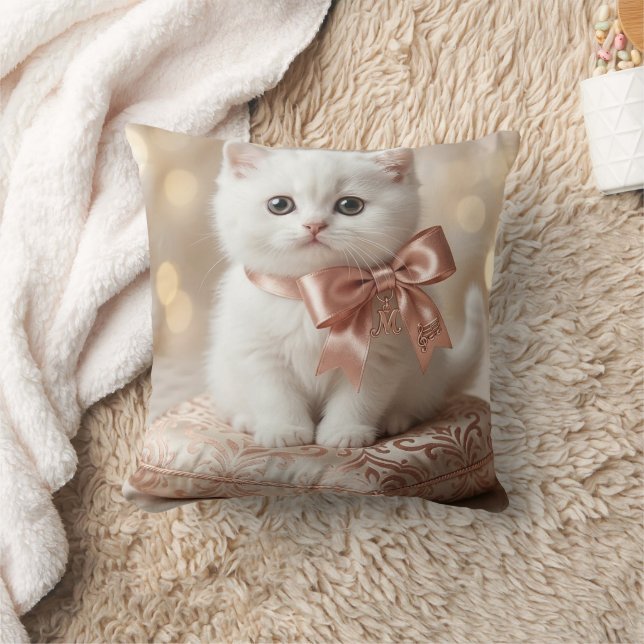 Almofada Elegante Loja de Gatinhos Brancos (Cobertor)