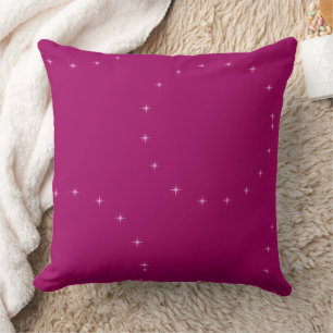 Almofada elegante moderno estiloso Noite Estrelada Rosa 