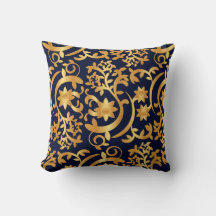 Elegante ouro e azul marinho escuro