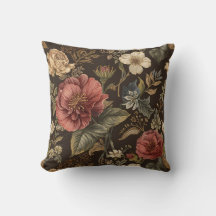 Elegante, padrão de flores bege-marrom