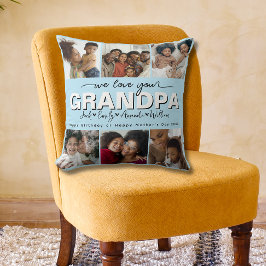 Almofada Elegante personalizado Amo-te a tua colagem de fot