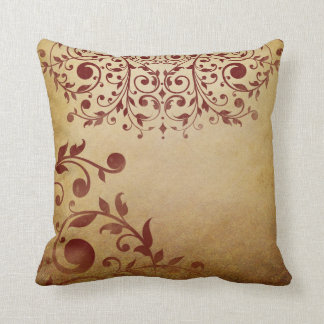 Almofada Elegante Red Vintage Swirls