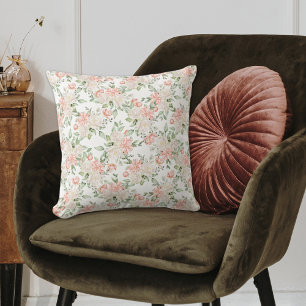 Almofada Elegante Rosa Rosa Romântica Travesseiro decorativ