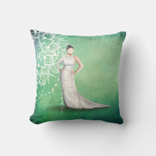 Almofada Elegante Senhora Travesseiro