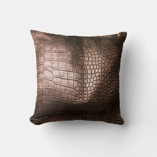 Almofada Elegante textura de couro noturno.