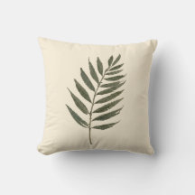 Elegante Travesseiro de Folhas de Caule de Aquarel