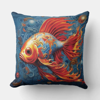 Almofada Elegante travesseiro de sotaque azul/laranja de Pe