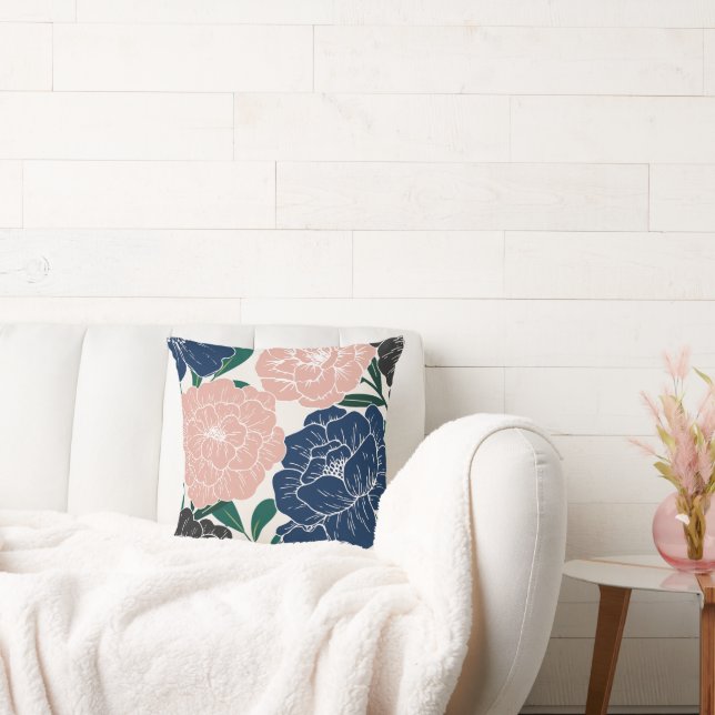 Almofada Elegante Trendy Floral Travesseiro decorativo (Sofá)