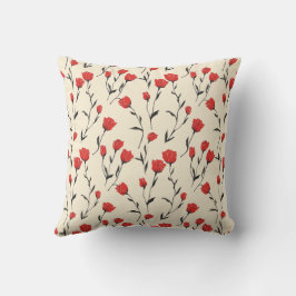 Almofada Elegante Único Chique Romântico Floral Sofisticado