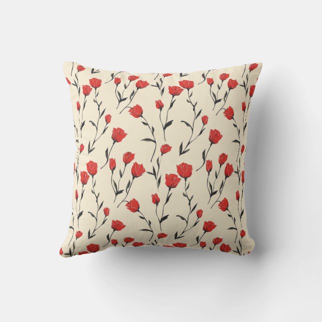 Almofada Elegante Único Chique Romântico Floral Sofisticado (Verso)