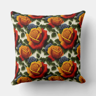Almofada Elegante Vintage Estiloso Romântico Floral Chic