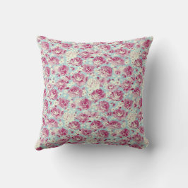 Almofada Elegante Vintage Estiloso Romântico Floral Chic