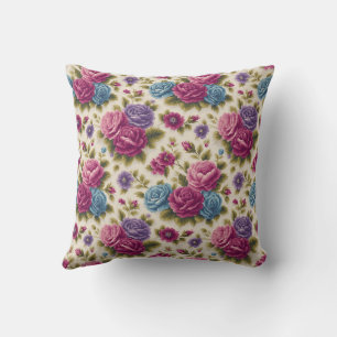 Almofada Elegante Vintage Estiloso Romântico Floral Chic