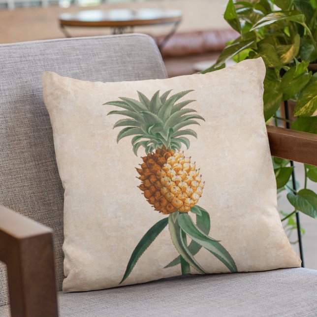 Almofada Elegante Vintage Pineapple Tropical (Criador carregado)