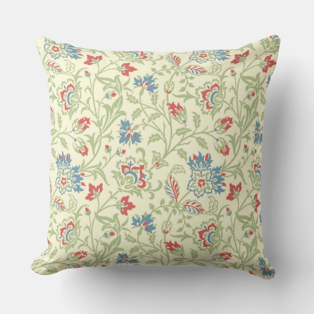 Almofada Elegante William Morris Renaissance Floral (Frente)