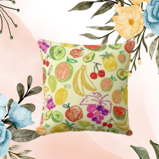 Almofada Elemento Fruta de Tendência do Padrão de Moda Citr