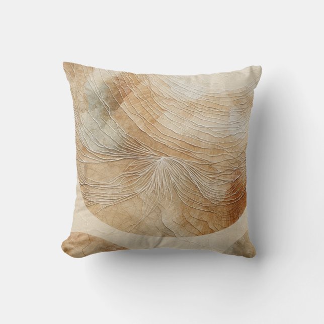 Almofada Elementos Naturais Neutros Arejados Boêmios Boho (Frente)