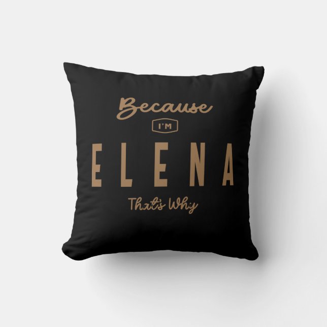 Almofada Elena Name Personalizou Birthday Name Elena (Frente)